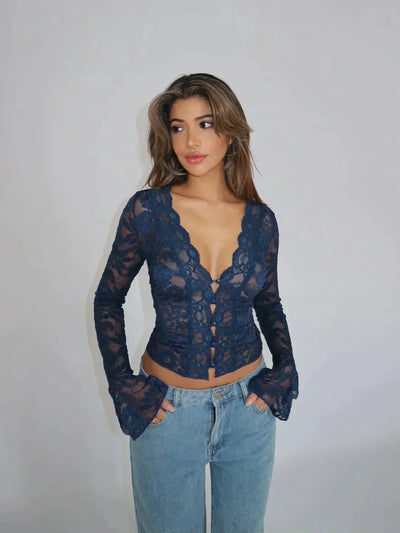 MESH Top Met Lange Mouwen